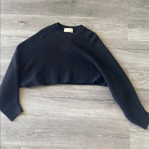 Wilfred Black Cropped Sweater